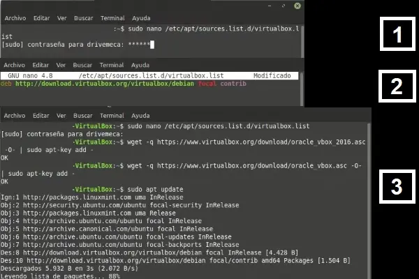 Comenzar a instalar virtualbox en Linux