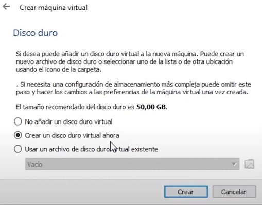 crear disco