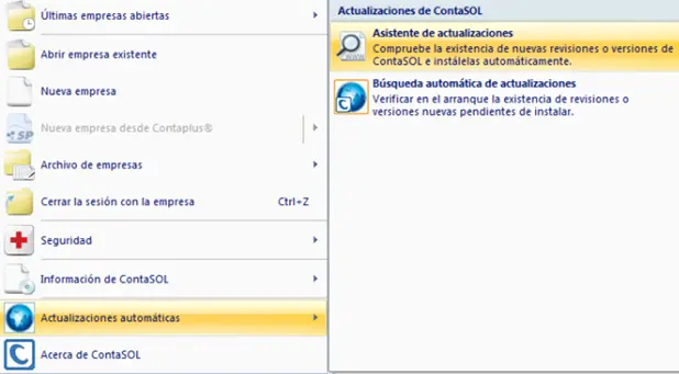 paso 1 para actualizar